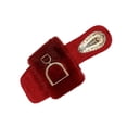 thumbnail image 2 of uublik Womens Bedroom Fuzzy Slippers Open Toe Memory Foam House Shoes Indoor Outdoor Non Slip House Slides, Wine, 2 of 7
