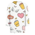 thumbnail image 7 of Lumtrix Womens 3/4 Sleeve Crew Neck T-Shirts Valentina's Day Spring Shirts Love Heart Graphic Tee Tops Loose Fit Tunic Wine S, 7 of 7