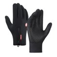 thumbnail image 1 of Bike Gloves Warm Anti Slip Workout Gloves for Running Camping Riding Black S, 1 of 5