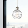 thumbnail image 2 of Innovations Lighting  Ballston Athens Deco Swirl - 1 Light 6" Cord Hung Mini Pendant Brushed Satin Nickel, 2 of 2