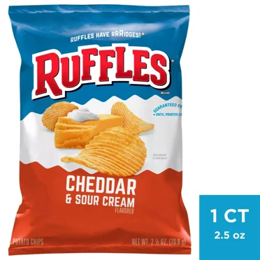 Ruffles Cheddar & Sour Cream Potato Chips - 2.5oz