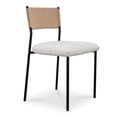 thumbnail image 2 of Moe's Home Collection Foley Dining Chair Fabric White, 2 of 7