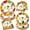 72pcs Aloha Gold, variant on 72PCS Hawaiian Luau Plates and Napkins, 24set Aloha Birthday Party Supplies | Luau Disposable Paper Plates for Summer Birthday Party Decorations, Tropical Floral Themed Party Dinnerware Supplies