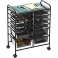 thumbnail image 1 of Simple Houseware Carro con ruedas con 12 cajones, color negro, 1 of 6