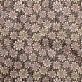 thumbnail image 1 of oneOone Tissu Polyester Spandex Marron Floral Rétro Matériel de Robe Tissu Imprimé Tissu au Mètre 56 Pouces de Large, 1 of 5