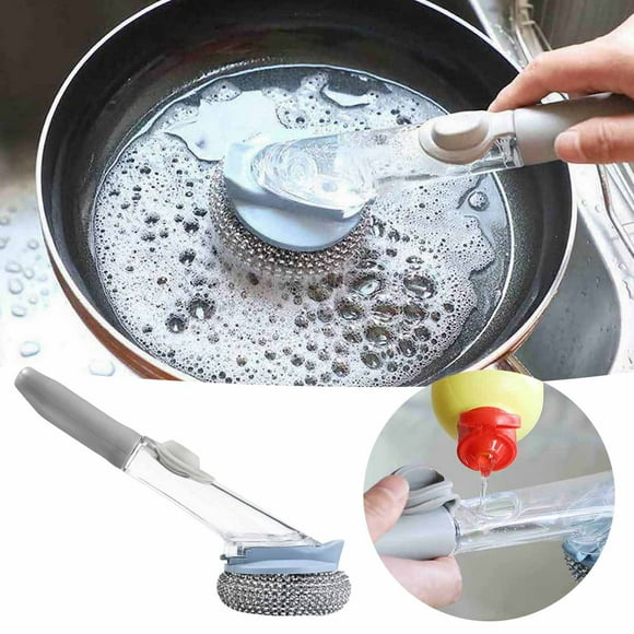 Product Category Cleaning Brush 2 | Kitchen Dishwashing Brush with Non-Damaging Auto-Cleaning Function for Efficient Dishwashing