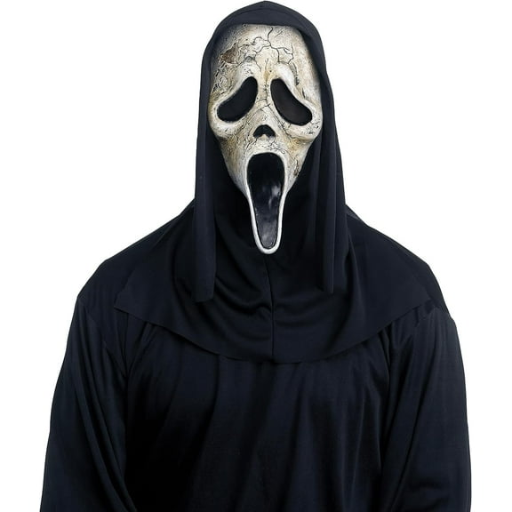 Fun World Ghost Face Aged Mask Costume Accessory Plastic