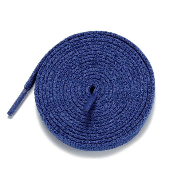 1Pair 24 27 36 45 63 72 Inch Flat Shoelaces Replacement for Sneakers Boots Blue