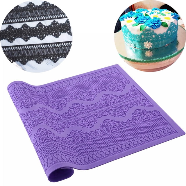 Alfombrilla De Silicona Para Hornear, Herramienta Para Hornear Pasteles, Alfombrilla De Encaje Reutilizable Para Pasteles, Moldes Decorativos Para Repostería De Pudín Scienceny HA034773-00