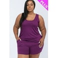thumbnail image 2 of Comfortable Tank Top and Shorts Set in Plus Size, 2 of 12