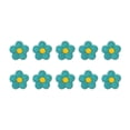 thumbnail image 4 of Bewildely Parche de flores para planchar, 10 piezas, sin planchar, práctico, duradero, autoadhesivo, patrón para sombreros, zapatos, Verde 5piezas, 4 of 6