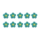 thumbnail image 1 of Billuyoard 10 Pieces Flower Iron on Patch Emergency Self-adhesive Tool Practical Set Durable Supplies for DIY Clothes Hats Shoes Bags Type6 NO6, 1 of 6