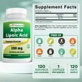 thumbnail image 2 of Best Naturals Alpha Lipoic Acid 300 mg 2 Pack Capsules, 2 of 8