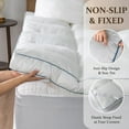 thumbnail image 7 of Twin Size Mattress Topper White Luxury Down Alternative Fiber Mattress Topper with Elastic band, 7 of 7