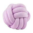 thumbnail image 3 of DOLITY Soft Knot Ball Pillow Round Handmade Throw Pillow for Office Living Room violet, 3 of 9