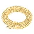 thumbnail image 5 of Nuragold 14k Real Yellow Gold 1.8mm Solid Rope Chain Diamond Cut Necklace (16"-30") Italian Jewelry for Men & Women, 5 of 11
