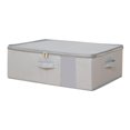 thumbnail image 4 of debajo de la caja de almacenamiento de la caja de ropa Organizador de juguetes Garnizador práctico contenedor de almacenamiento plegado con contenedor Gris, 4 of 8