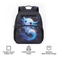 thumbnail image 6 of Jeiento Galaxy Axolotl 13.5 Inch Toddler Backpack for Preschool, Lightweight Kids School Bag for 2-5 Year Old Boys & Girls, with 2 Mesh Side Pockets, 6 of 7