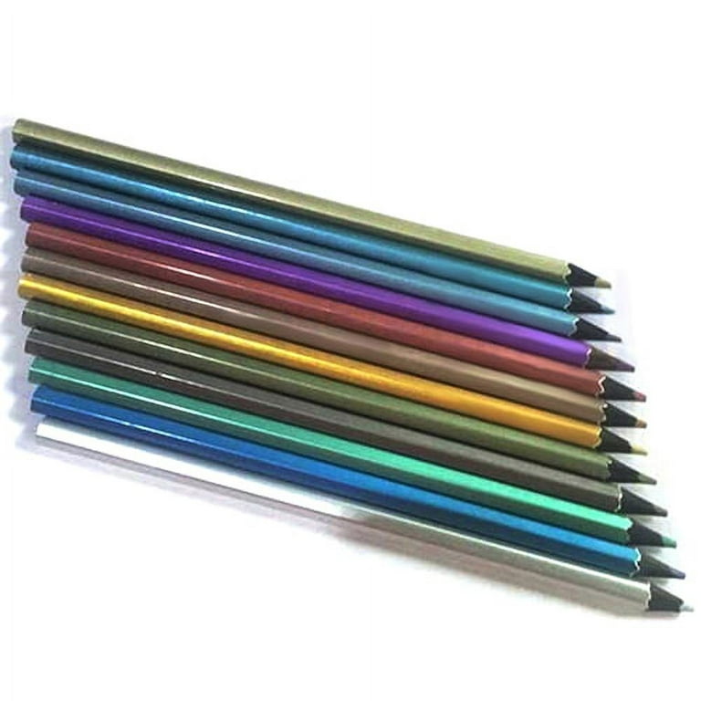 12/18 Colors Metallic Pencils Colored Drawing Sketching Pencil Painting  Pencils