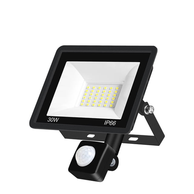IP66 LED Reflector Spotlight Waterproof Floodlight PIR Motion Sensor Outdoor Garden Lighting Cold White LED Exterior Street Lamp ,Wide Application