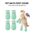 thumbnail image 1 of 4pcs Anti-scratch Cat Paw Cover For Bathing, Pet Cat Foot Booties, Cat Claw Protector, 1 of 4