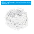 thumbnail image 3 of Uxcell 22 Yards White Leaf Ribbon, Leaves Trim Rope Artificial Leaf String for Wreath Making, Style 8, 3 of 6