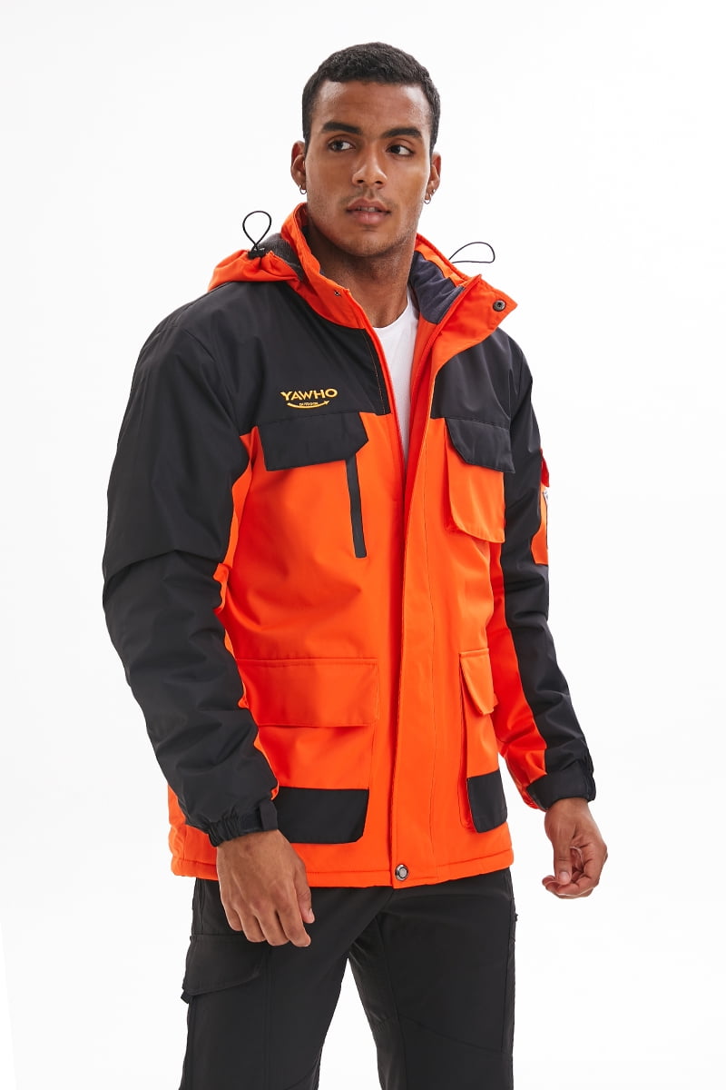 Men's Ski Winter Jacket Mountain Windproof Waterproof Rain Snowboarding Jackets Fleece Warm Snow Hooded Coat