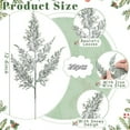 thumbnail image 2 of QZS Artificial Snowy Pine Branches,Pack of 20 Portable Artificial Christmas Snow Pine Branches,DIY Craft Decoration for Garden Party Decor, 2 of 6