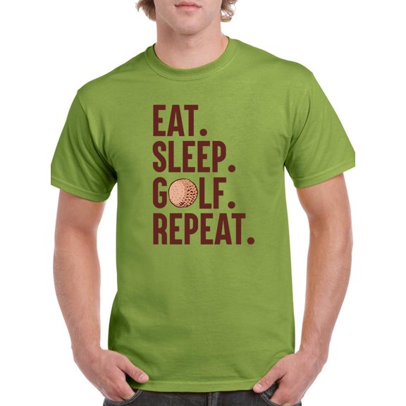 Eat. Sleep. Gold. Repeat. T-Shirt Men -Smartprints Designs, Male Large