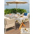 thumbnail image 4 of Outdoor Tablecloth with Umbrella Hole and Zipper, Sunflowers Rectangle Table Cloth 60x120 Inch Waterproof Tablecloth, Vintage Bee You Are My Sunshine Retro Picnic Table Cover for Patio Camping, 4 of 7