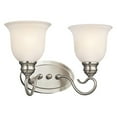 thumbnail image 2 of 45902NI-Kichler Lighting-Tanglewood - 2 light Bath Bar - 9.25 inches tall by 14.75 inches wide Brushed Nickel Incandescent, 2 of 4
