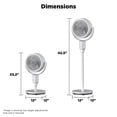 thumbnail image 2 of PELONIS Oscillating Pedestal Fan with Remote Standing Fan for Bedroom 3 Speeds 23 dB Ultra Quiet 80 ft Airflow, 2 of 10