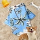 thumbnail image 4 of Ropa de Moda para Mascotas: Camisa Hawaiana con Estampado de Árboles de Playa para Perros y Gatos Pequeños y Medianos, Ideal para Estaciones Cálidas y para Mascotas con Un Peso de 0,5 a 8 Kg (1,1 a 1, 4 of 6
