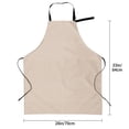 thumbnail image 5 of Picia Brown Gingham Waterproof Apron for Unisex Adult - Adjustable Bib Apron with Pockets, Ideal for Cooking, Gardening, Painting, and Household Chores, 5 of 9