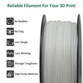 thumbnail image 4 of Geeetech ABS 3D Printer Filament 1.75mm ABS Filament 10KG Spool White, 4 of 7