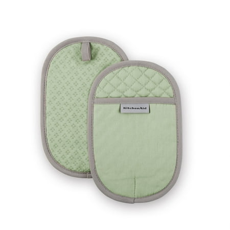 

KitchenAid Asteroid Pot Holder Set Pistachio 6.5 x10 Set of 2 Available in Multiple Colors
