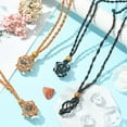 thumbnail image 6 of 1Bag 4Pcs 2 Colors Wax Rope Cord Macrame Pouch Necklace Making Adjustable Wood Beads Interchangeable Stone Necklace Mixed Color 35-1/2 inch(90cm) 2pcs/color, 6 of 7