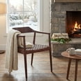thumbnail image 5 of SAFAVIEH Munro Leather Woven Accent Chairs, Walnut (Sungkai Wood Frame)/Cognac (Leather Seat) (22 in. W x 20.5 in. D x 28.5 in. H), 5 of 18
