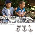 thumbnail image 1 of Boys Girls Kitchen Toys Stainless Steel Cookware Utensils Set Children Safe Material Develop Intelligence Functions Silver 25 Pieces, 1 of 7