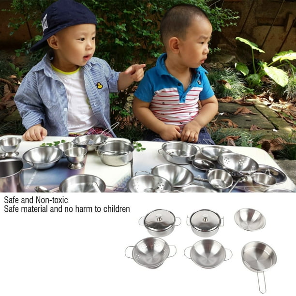 JUEGO DE UTENSILIOS DE COCINA Para Niños, Juguetes Prácticos