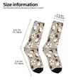 thumbnail image 2 of Zufioo Cotton Tree Print Children's Mid-tube Socks, Contrast Color High Elastic Sports Socks - Sweat-absorbent, Warm, Suitable for Children Aged 6-10, 2 of 5