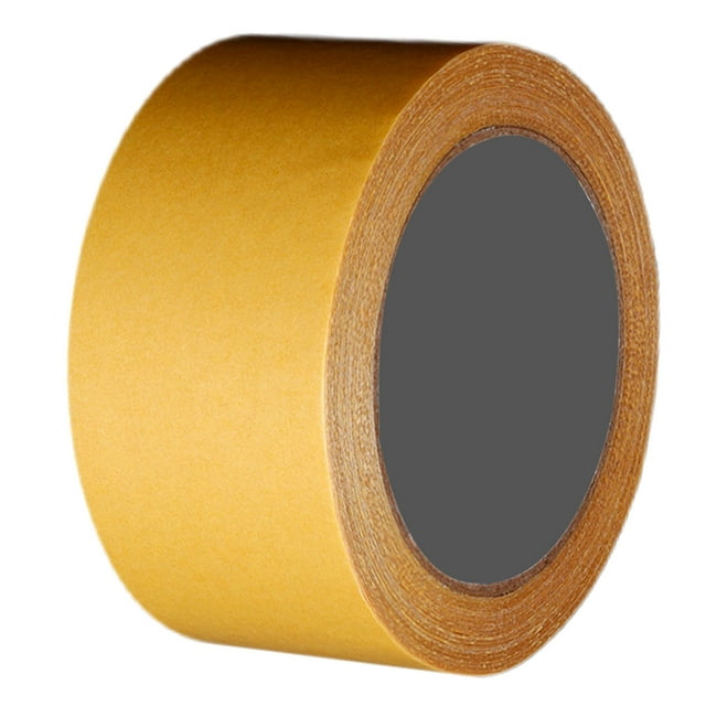 Heavy-Duty Removable Cloth-Based Double-Sided Tape - Transparent, Easy Installation, High Adhesion for Carpets, Runners, Crafts & More - Suitable for Hardwood, Tile, Glass Surfaces - 20mm x 10m Roll