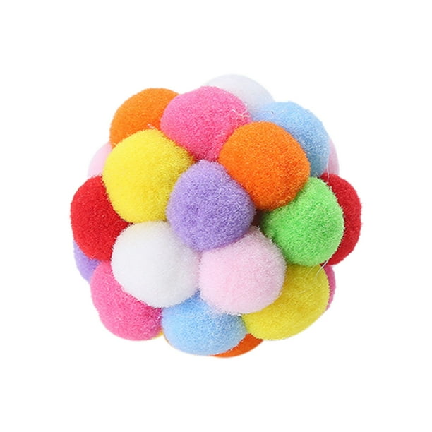 Fridja Funny Cat Toy Stretch Ball Builtin Bell Fuzzy Cats Creative
