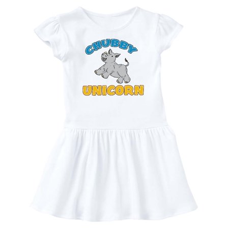 

Inktastic Chubby Unicorn-Baby Rhino Gift Baby Girl Dress