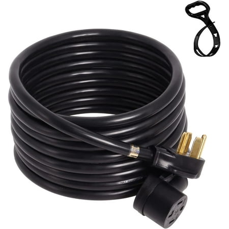 25 Feet 4 Prong Dryer Extension Cord,30 Amp Nema 14-30p To 14-30r For 