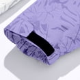 thumbnail image 5 of Hontri Women's Casual Jackets, Women's Autumn and Winter Solid Color Maple Print Windproof and Rainproof Hooded Coat Breathable Outdoor Jacket Purple 3Xl, 5 of 7