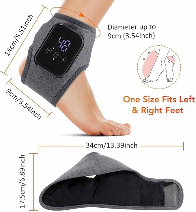 TripleHBB Foot Massager for Neuropathy,3-in-1 Cordless Foot and Ankle Massager for Heel, Arch & Ankle Relief,Foot Massager with 3 Vibration Modes & 3 Heat Levels, 2000mAh Rechargeable