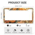 thumbnail image 3 of Sunflowers Girl License Plate Cover 2 Pack Summer Yellow Floral Car License Plate Frame for Women Men Auto Decoration Hardware 2 Round Holes Metal License Plate Frame, 3 of 6