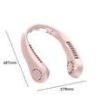 thumbnail image 3 of Ventilador de cuello colgante sin aspas Ventilador cómodo con banda para el cuello para el hogar al aire libre (Rosa E) Ehuebsd Libre de BPA, 3 of 7