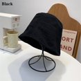 thumbnail image 1 of Women Outdoor Sun Protection Chiffon Thin Style Fisherman Hat Basin Hat Bucket Hat Beach Cap BLACK, 1 of 8